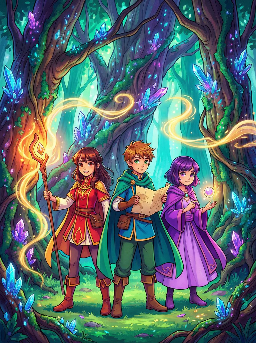 51视频动漫-魔法三人组 · 奇幻冒险动漫演示